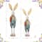 Glitzhome® 23"-32.75" Easter Fabric Boy Bunny with Telescoping Legs Figurine